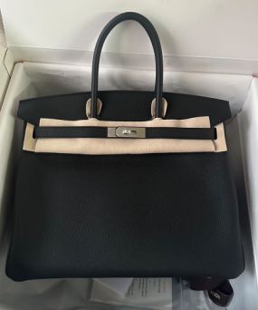 에르메스 버킨백 30 블랙 은장 토고가죽